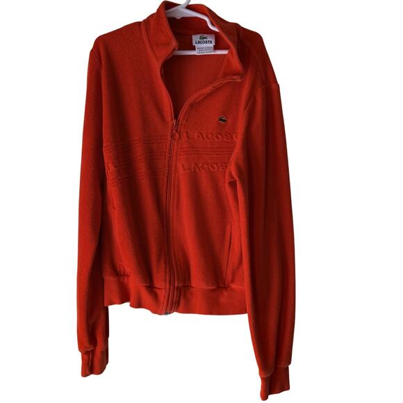 Lacoste Jacket Womens S Full Zip Made in France F4728 Retro Embroidered France - Picture 1 of 9